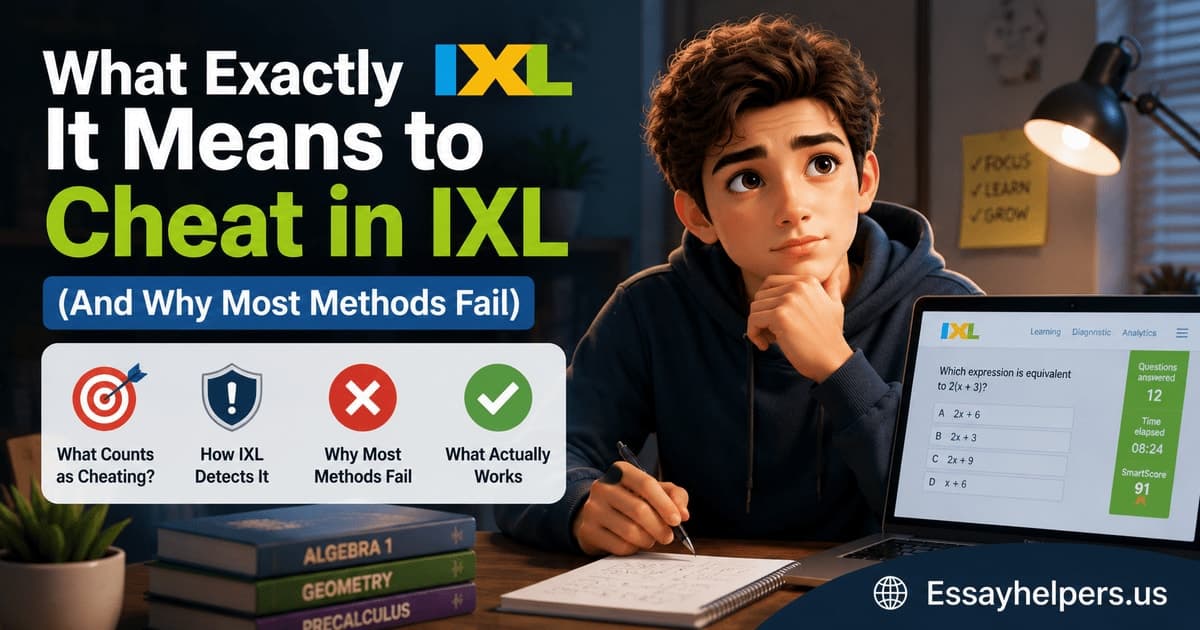 How to cheat on IXL without getting caught (and why most methods fail)