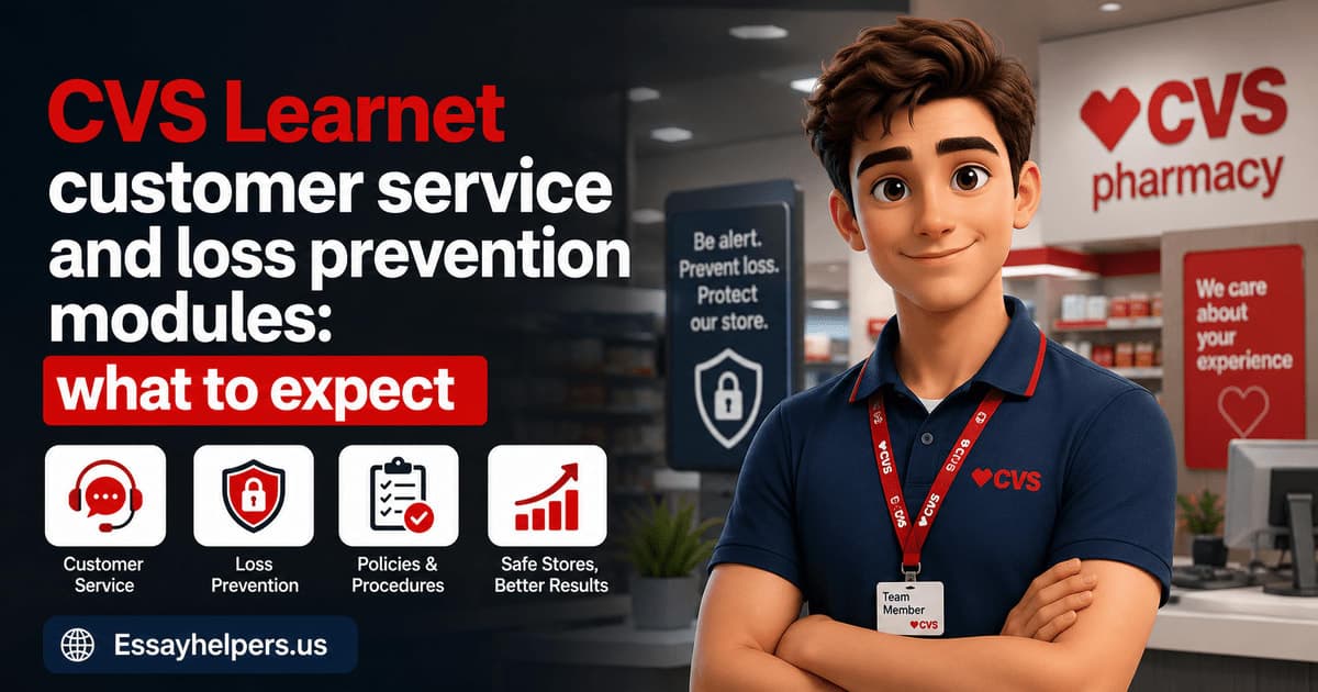CVS Learnet customer service and loss prevention modules: what to expect