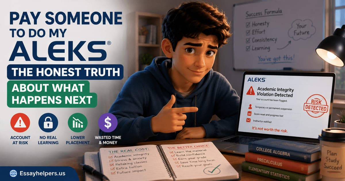 The the honest truth about what happens next when you pay someone to do my ALEKS