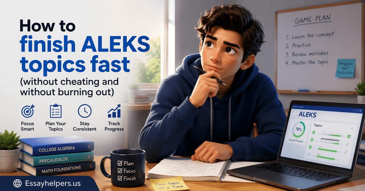 How to Finish ALEKS Topics Fast (Without Cheats and Burning Out)