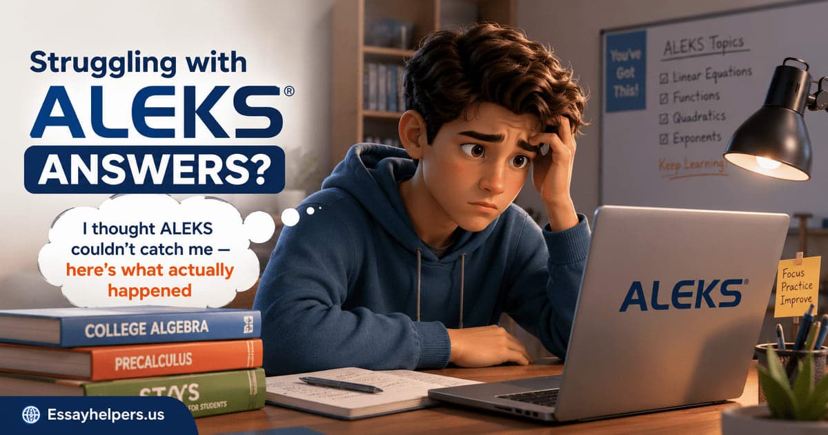 student researching if ALEKS Detect Cheating