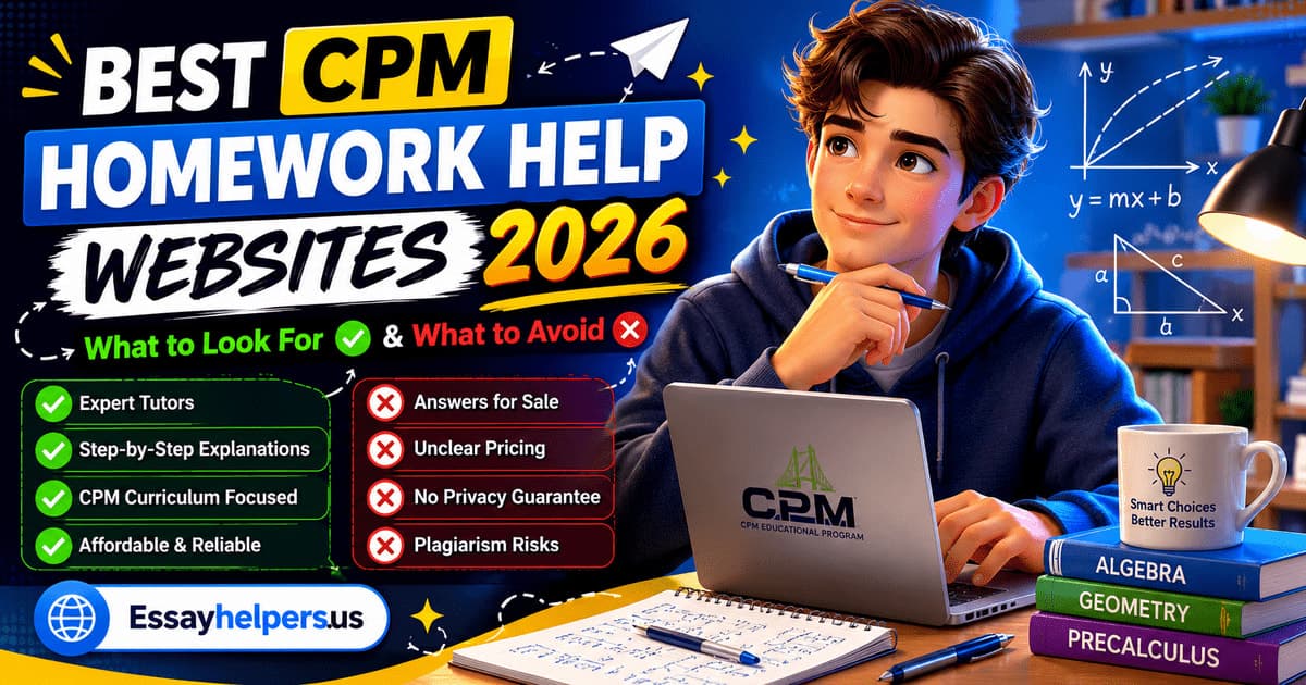 Best CPM homework help websites 2026: what to look for and to avoid
