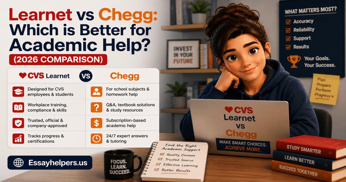 Learnet vs Chegg: which is better for academic help? (2026 comparison)